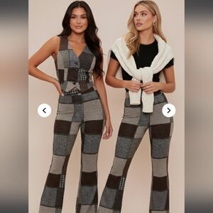 NWT Nova LUXE Patchwork Flare Pants - Tall Girl Friendly!